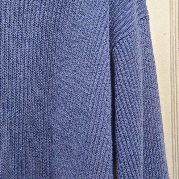 Vintage Creem Comp Menswear Blue Knit V-Neck Sweater XL - Picture 13 of 13